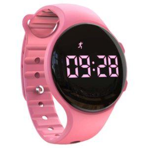 Trilhorloge met 8 alarmen - roze